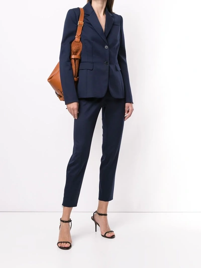 Shop Altuzarra Fenice Single-breasted Wool Blazer In Blue