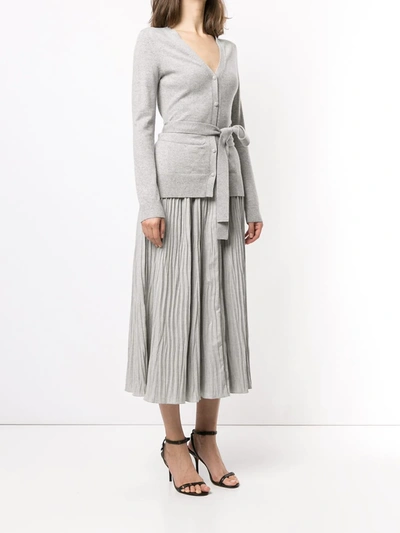 Shop Altuzarra Manuel Layered Midi Dress In Grey