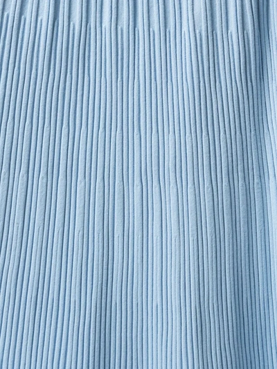 Shop Altuzarra Ireene Ribbed-knit Skirt In Blue