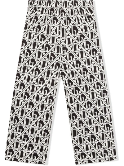 Dolce & Gabbana Dg-print Pajama Set With Matching Face Mask In Black