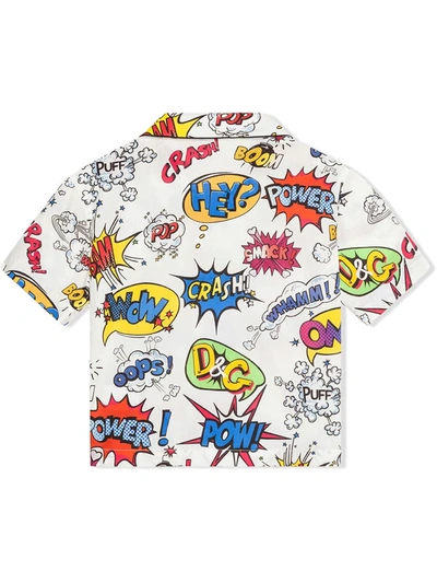 Dolce & Gabbana Wow-print Pyjama Set With Matching Face Mask In White