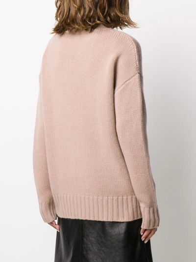 Shop N•peal Cable-knit Jumper In Pink
