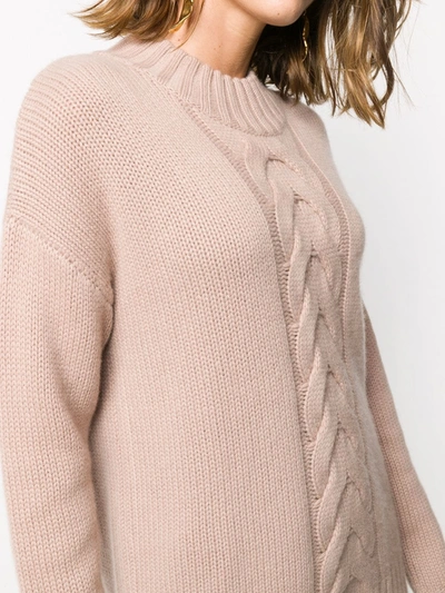 Shop N•peal Cable-knit Jumper In Pink