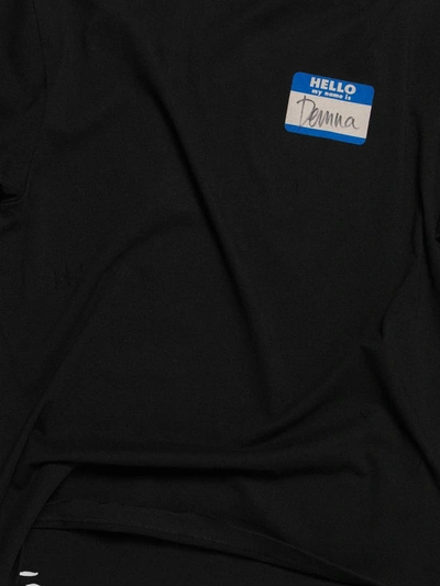 My Name Is Demna Long sleeve T shirt In Black