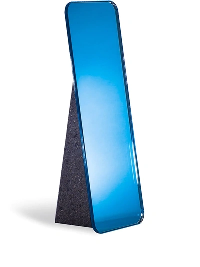 Shop Pulpo Olivia Table Mirror In Blue