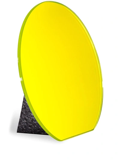 Shop Pulpo Dita Table Mirror In Yellow