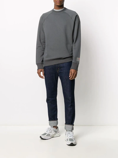 Shop Ps By Paul Smith Plain Basic Sweatshirt In Grey