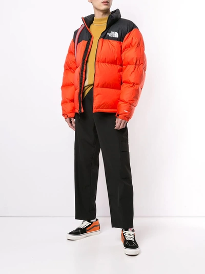 Shop The North Face Retro Nuptse Jacket In Orange