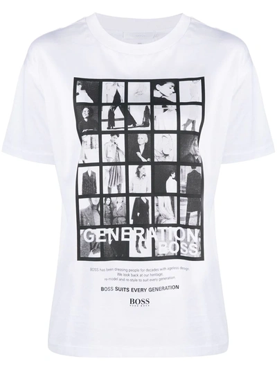 Shop Hugo Boss Generation Boss T-shirt In White