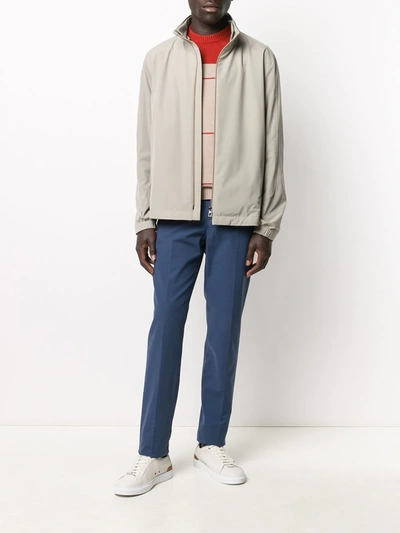 Shop Loro Piana Technical Bomber Jacket In Neutrals