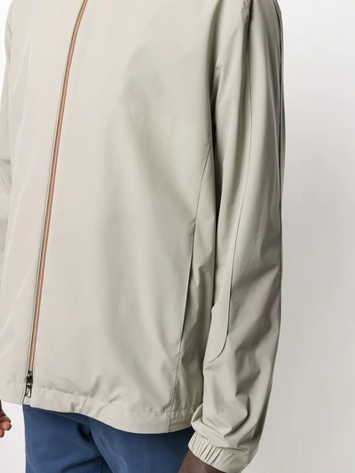 Shop Loro Piana Technical Bomber Jacket In Neutrals