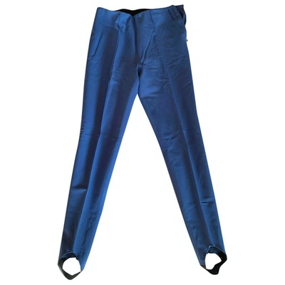 Pre-owned Bogner Blue Trousers