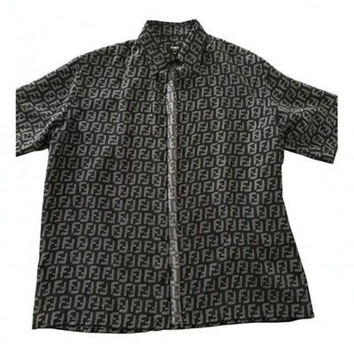 Pre-owned Fendi Grey Silk Shirts