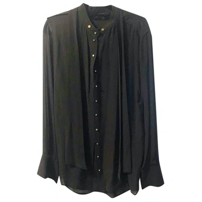Pre-owned Belstaff Silk Shirt In Black