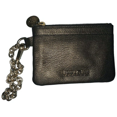 Pre-owned Patrizia Pepe Leather Clutch Bag In Metallic