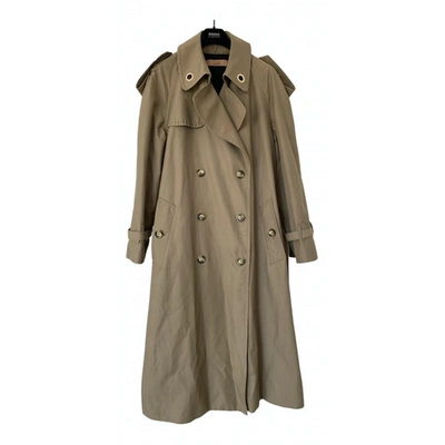 Pre-owned Coliac Camel Cotton Trench Coat