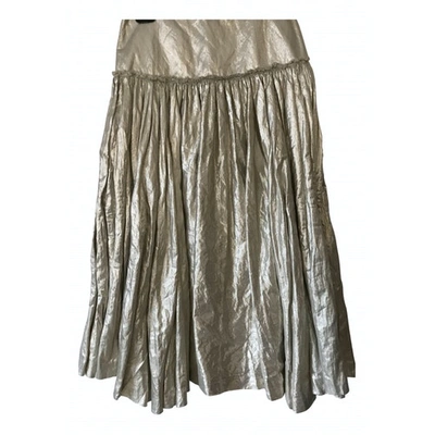Pre-owned Jean Paul Gaultier Gold Cotton Skirt