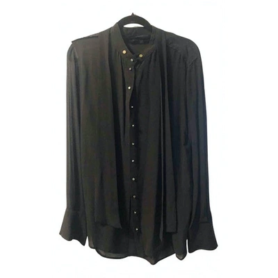 Pre-owned Belstaff Black Silk  Top