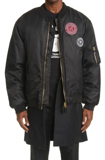 RAFSIMONS 20AW NYLON PATCHED BOMBER