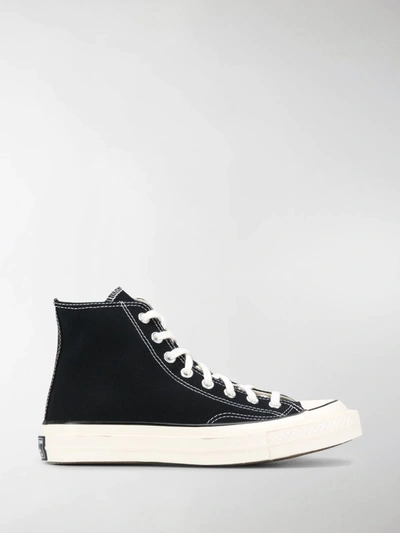 Shop Converse High-top Lace-up Trainers In Black