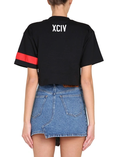 Shop Gcds Cropped T-shirt In Black