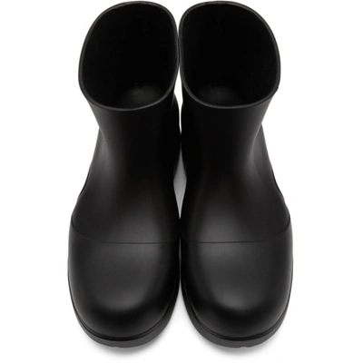 Shop Bottega Veneta Black Matte The Puddle Boots In 1000 Black