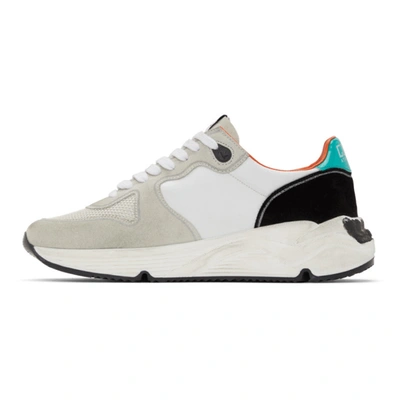 Shop Golden Goose Multicolor Running Sole Sneakers In 80523 White