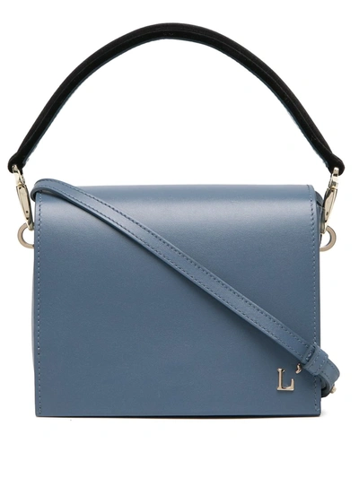 Shop L'autre Chose Mini Leather Bag In Blue