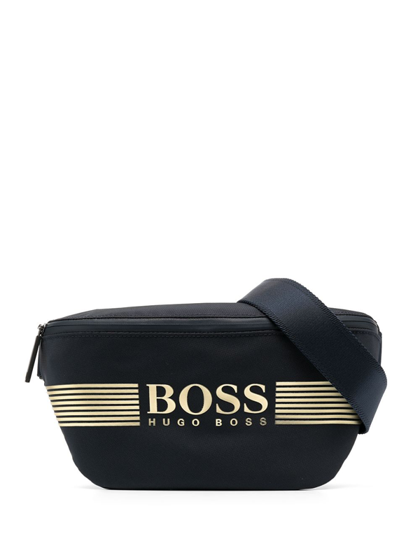 Hugo Boss Logo-print Belt Bag In Blue | ModeSens