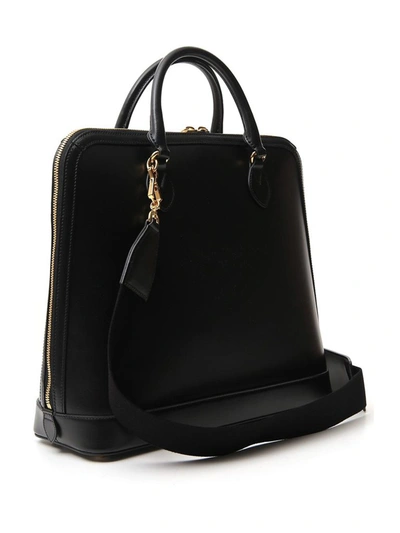 Shop Gucci 1955 Horsebit Duffle Bag In Black