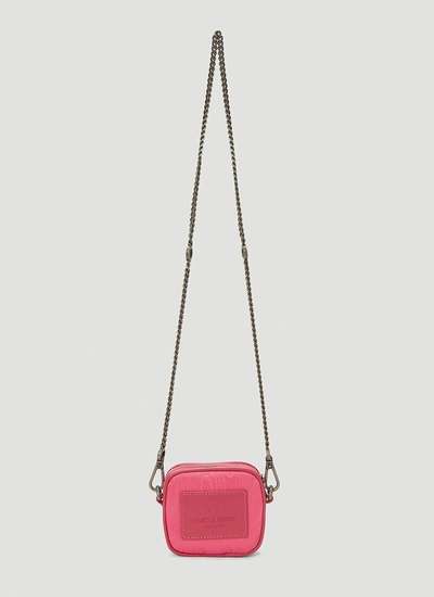 Shop Marine Serre Mini Key Shoulder Bag In Pink