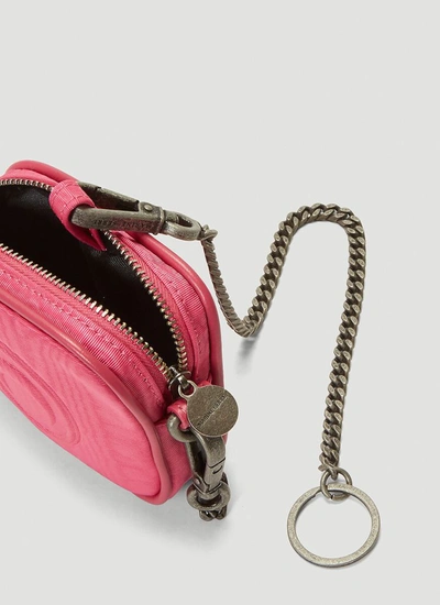 Shop Marine Serre Mini Key Shoulder Bag In Pink