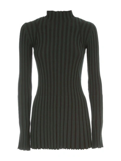 Shop Kenzo Ribbed In Green