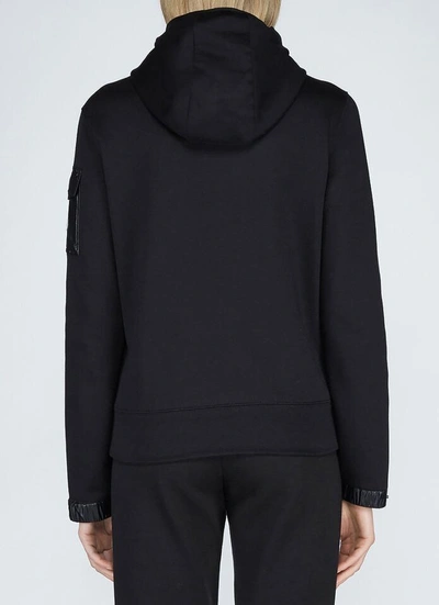 Shop Moncler Zip Up Sweatshirt In Black