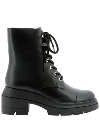Shop Stuart Weitzman Nisha Ankle Boots In Black
