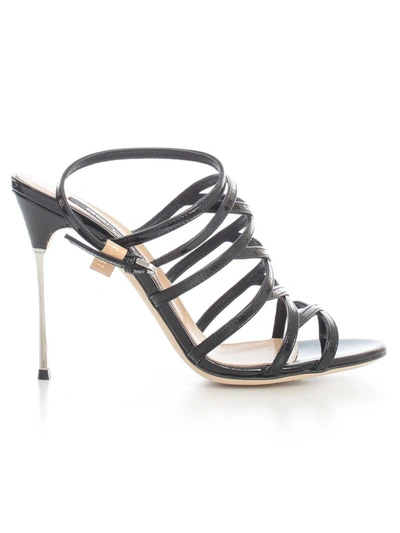 Shop Sergio Rossi Godiva Strappy Sandals In Black