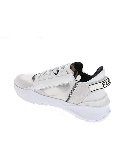 Shop Fendi Flow Sneakers In White