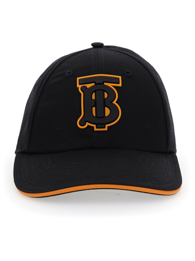 Shop Burberry Monogram Patch Baseball Cap In Black