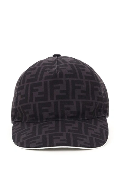 Shop Fendi Ff Motif Baseball Cap In Multi