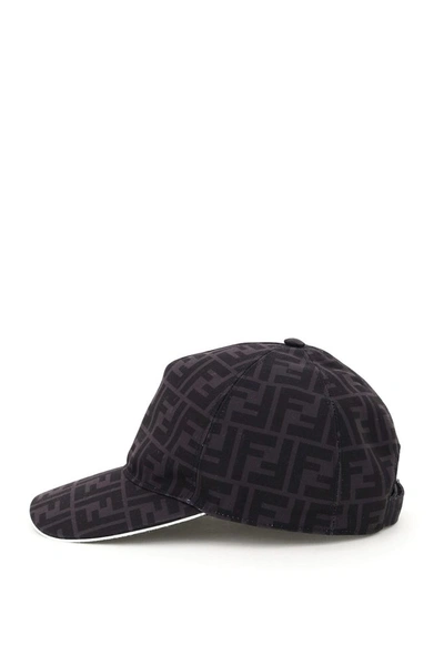 Shop Fendi Ff Motif Baseball Cap In Multi