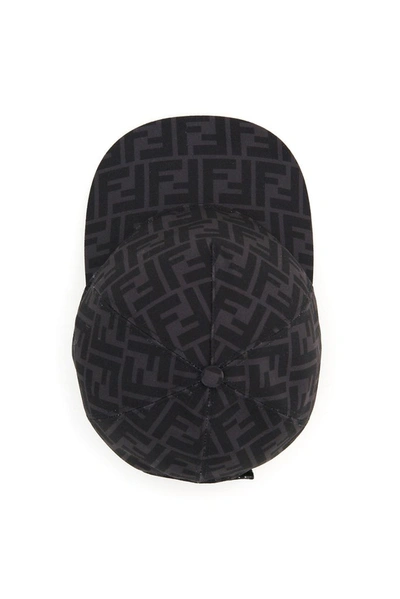 Shop Fendi Ff Motif Baseball Cap In Multi