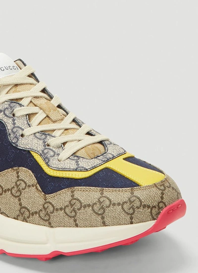 Shop Gucci Gg Rhyton Sneakers In Multi