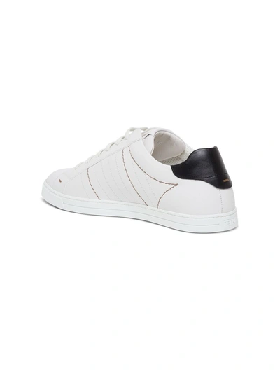 Shop Fendi Ff Motif Embroidered Sneakers In White