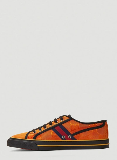 Shop Gucci Off The Grid Sneakers In Orange
