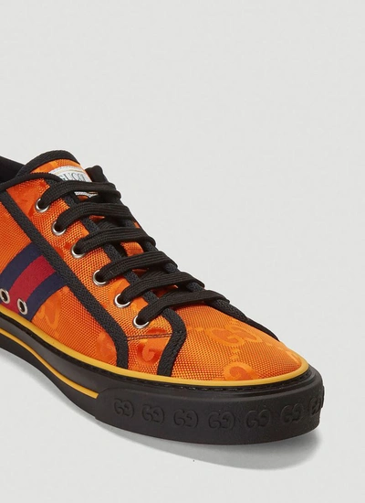 Shop Gucci Off The Grid Sneakers In Orange