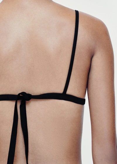 Shop Asceno Genoa Black Triangle Bikini Top In Printed