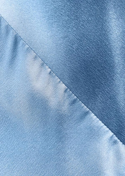 Shop Asceno Bordeaux Dust Blue Silk Slip Dress In Printed