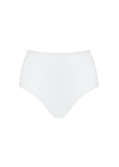 Shop Asceno Deia White High-rise Bikini Bottom