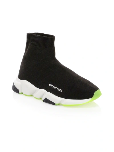 Shop Balenciaga Kid's Sock Sneakers In Black
