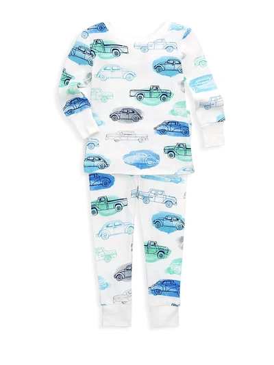 Shop Aden + Anais Baby's & Little Boy's Cars 2-piece Pajama Set In Blue